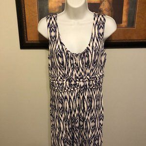Soma Women's Blue and White Summer Dress
